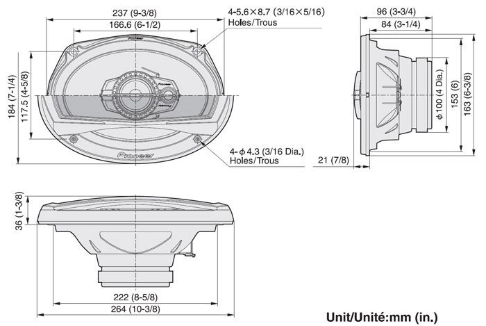 Автоакустика Pioneer TS-A6923IS - фото2