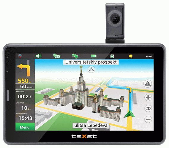 GPS-навигатор TeXet TN-525HD DVR - фото1